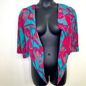 Jessica Simpson Fontana Crop Top in Tropical Green Combo Size S